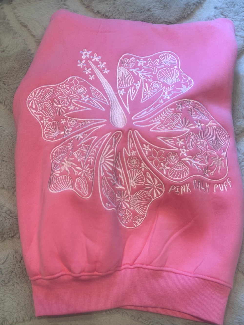 Pink Pilly Puff woman’s Floral Sweatshirt - Pink